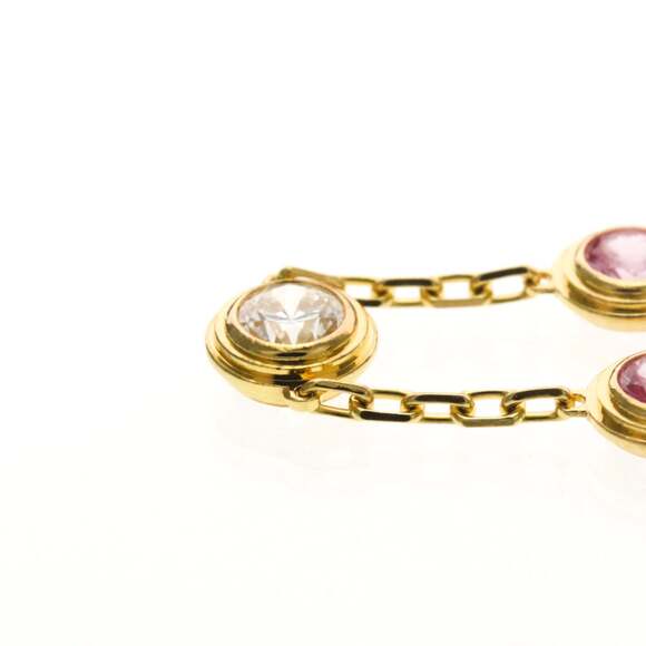 Cartier D'Amour Diamond And Pink Sapphire Bracelet Pink Gold (18K) Diamond,Sa... - Picture 2 of 12